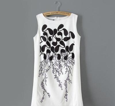 A55-07185 F.M.P【8001】欧美风新款 探索黑色水墨在服饰中的艺术魅力